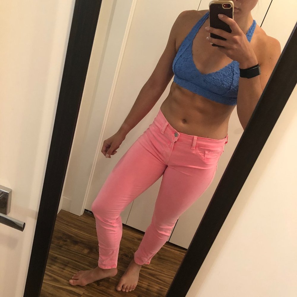 EUC Neon Pink Stretch Jeans